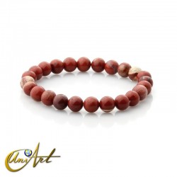 Pulseras de piedras naturales - 8 mm - Jaspe Rojo