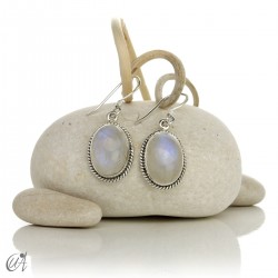 Pendientes Aryuna de piedras y plata de ley - Piedra Luna