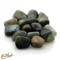 Labradorita - bolsa de cantos rodados 200 gramos
