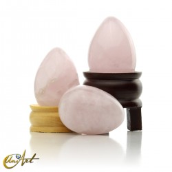 Huevo de cuarzo rosa