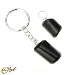 Set de llavero y colgante de piedras semipreciosas - Turmalina Negra