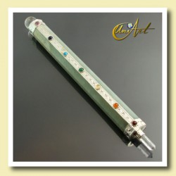 Green Aventurine Healing Wand with the 7 chakras gemstones