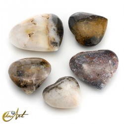 Lote de corazones de ágata - 500 gramos