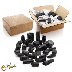 Raw black tourmaline, box with 5 kilos