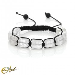 Chakra bracelet with natural stones - Crystal Quartz