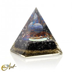 Orgonite pyramid with sphere - Model 2