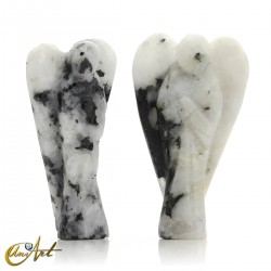 Ángel de la Intuición de piedra luna o selenita, representa al Arcángel Gabriel - Piedra Luna