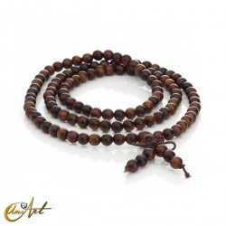 Japa mala de madera de sándalo - 6 mm