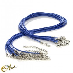 Pack de 10 cordones de nylon encerado - Azul.