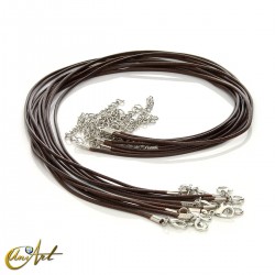 Pack de 10 cordones de nylon encerado - Marrón