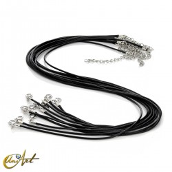 Pack de 10 cordones de nylon encerado - Negro.