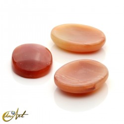 Worry Stones: Stress-relieving stones suitable for Chakras - Orange Aventurine