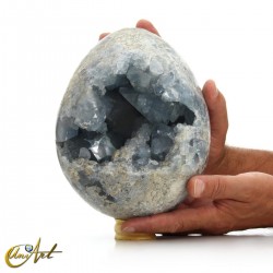 Celestine geode egg for collection