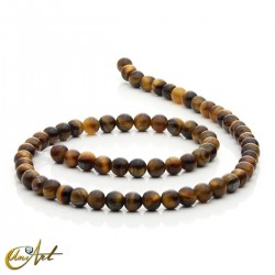 Round beads of  tiger eye - 6 mm