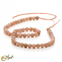 Sunstone round bead strands - 6 mm