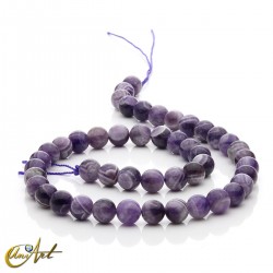 Abalorios de amatista bandeada - 8 mm