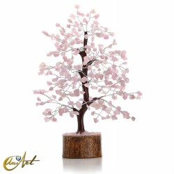 Árbol de cuarzo rosa, 300 chips