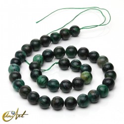 Natural emerald round beads - 10 mm