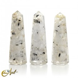 Natural Stone Orgonite Point, 6 cm - Moonstone