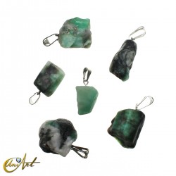 Raw Emerald Pendant