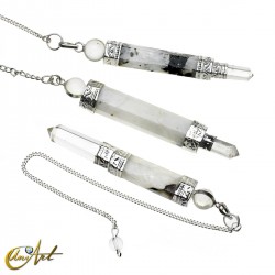 Healing wand pendulum - Moonstone
