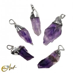 Pendant of Rough Amethyst