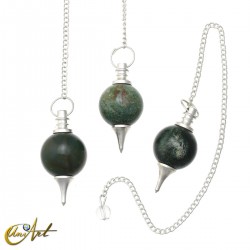 Mermet Jasper Pendulum - Green Jasper