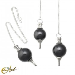 Spherical pendulum in natural stone - Hematite