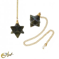Merkaba Pendulum in Semiprecious Stone - Labradorite