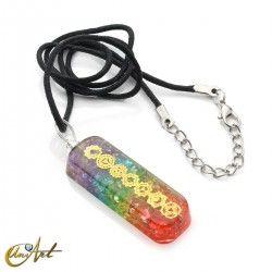 Chakra Orgonite Pendant - Model 2