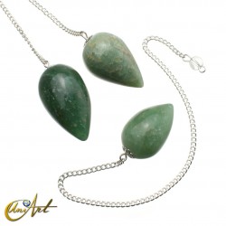 Ovoid Pendulum of Semi-Precious Stones - Green Aventurine