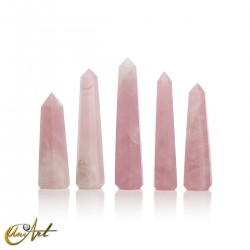 Eight-Sided Rose Quartz Point