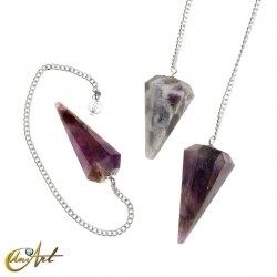 Péndulo de cuarzo (India) - Amatista