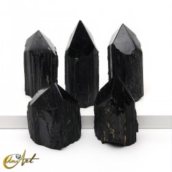 Raw Black Tourmaline Points - 1, 2, or 5 Kilogram Lots - 1 kg