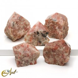 Semi-Polished Sunstone Points - 1 Kilograms