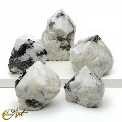 1 Kilogram of Semi-Polished Moonstone Points