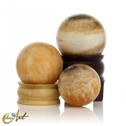 Yellow Phantom Calcite Spheres - 4.8 cm