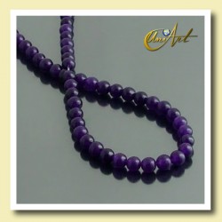 Hilos de Bolas de Jade Lila 4 mm - 4 mm