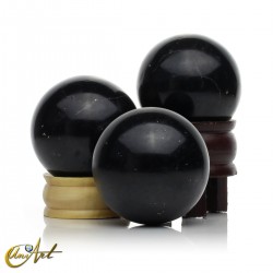 black tourmaline sphere - 5.4 cm