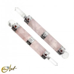 Natural Stone Power Wand - Rose Quartz