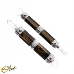 Natural Stone Power Wand - Tiger Eye