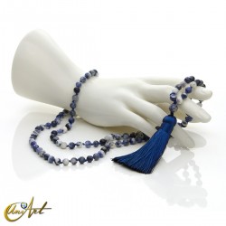 Tibetan buddhist mala beads of sodalite - 6 mm