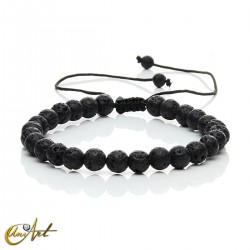 Adjustable Lava Stone Bracelet - 6 mm