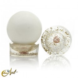 Orgonita base para esfera - Cristal de Roca