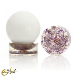 Orgonite sphere base - Amethyst