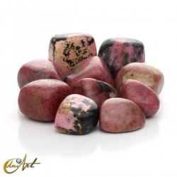 Rhodonite Tumbled Stones, 200 grams