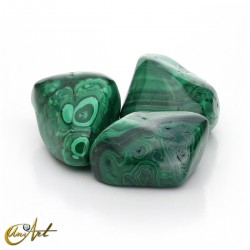 Large Malachite Tumbled Stones, 200 grams