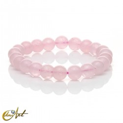 Pulseras de piedras naturales - 8 mm - Cuarzo Rosa