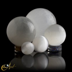White Selenite Sphere - 4.0 cm