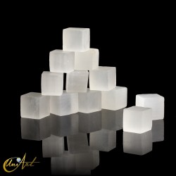 Cubos de selenita, 12 unidades
